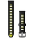 Ремінець Garmin Quick 18 мм Release Bands Black/Yellow 010-11251-A3 00007494 фото 1