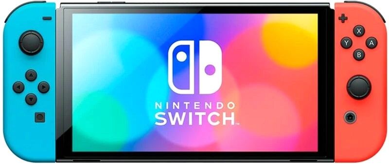 Портативная игровая приставка Nintendo Switch OLED with Neon Blue and Neon Red Joy-Con (045496453442) 00000328 фото