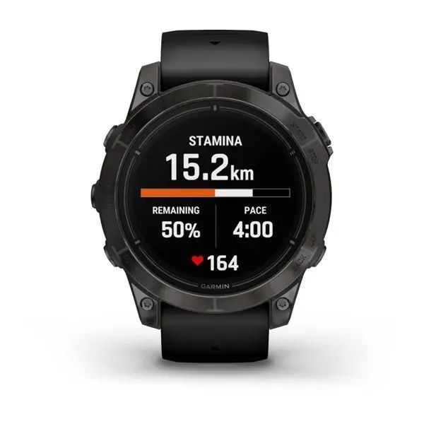 Смарт-часы Garmin Epix Pro Gen 2 Sapphire 47mm Carbon G. DLC Tit. with Black Band (010-02803-11) 00007987 фото
