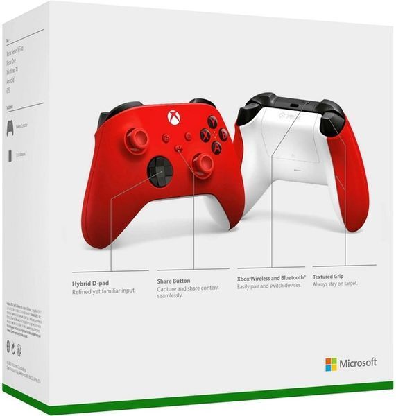 Геймпад Microsoft Xbox Series X | S Wireless Controller Pulse Red (QAU-00012) 00007751 фото